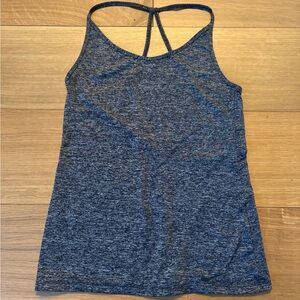 Nike Women's Heathered Charcoal Racerback Tank Top